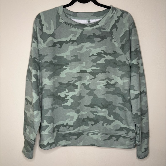 Lou & Grey Sweaters - Lou & Grey | Sage Green Camo Crewneck Size Medium NWOT